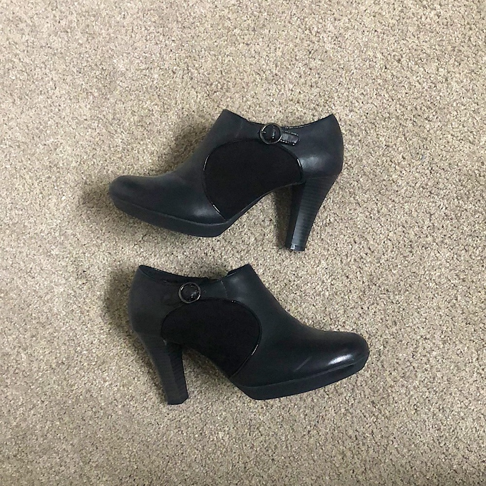 Black Heeled Ankle Boots